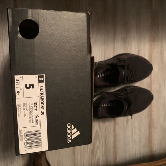 Adidas Ultraboost 20 Black Athletic Shoes
